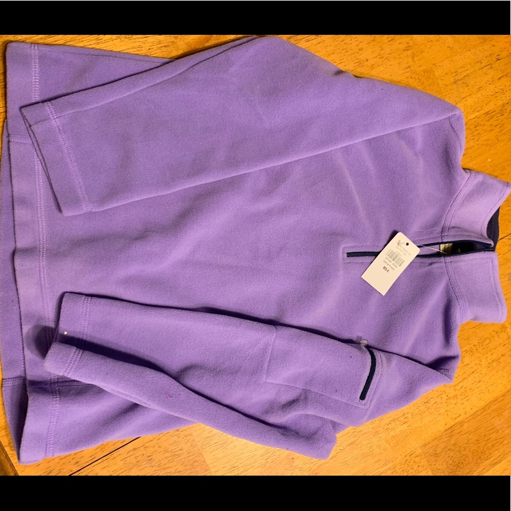 Llbean girls fitness fleece 1/4 zip